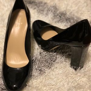 Kate Spade Black Patent Leather Pumps